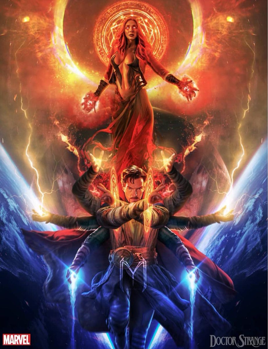 McuView's tweet photo. Trippy, amazing Dr. Strange and the Multiverse of Madness fan art by @UltraRaw26 

#marvel #mcu #marvelcinematicuniverse #MarvelStudios #MarvelPhase4 #drstrange #ScarletWitch #BenedictCumberbatch #ElizabethOlsen #movies #art https://t.co/iRBILRViSF