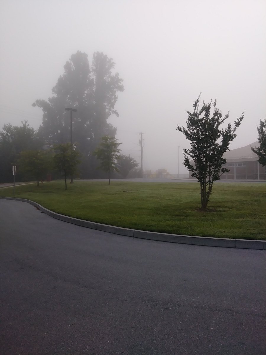 TAandFSummerEd's tweet photo. Chilly, foggy morning to start a day in July...crazy! 🤔It turned out to be a beautiful day ☀️ #ChillyJulyMorning  #2019SummerEducare https://t.co/RdPTIKWCbp