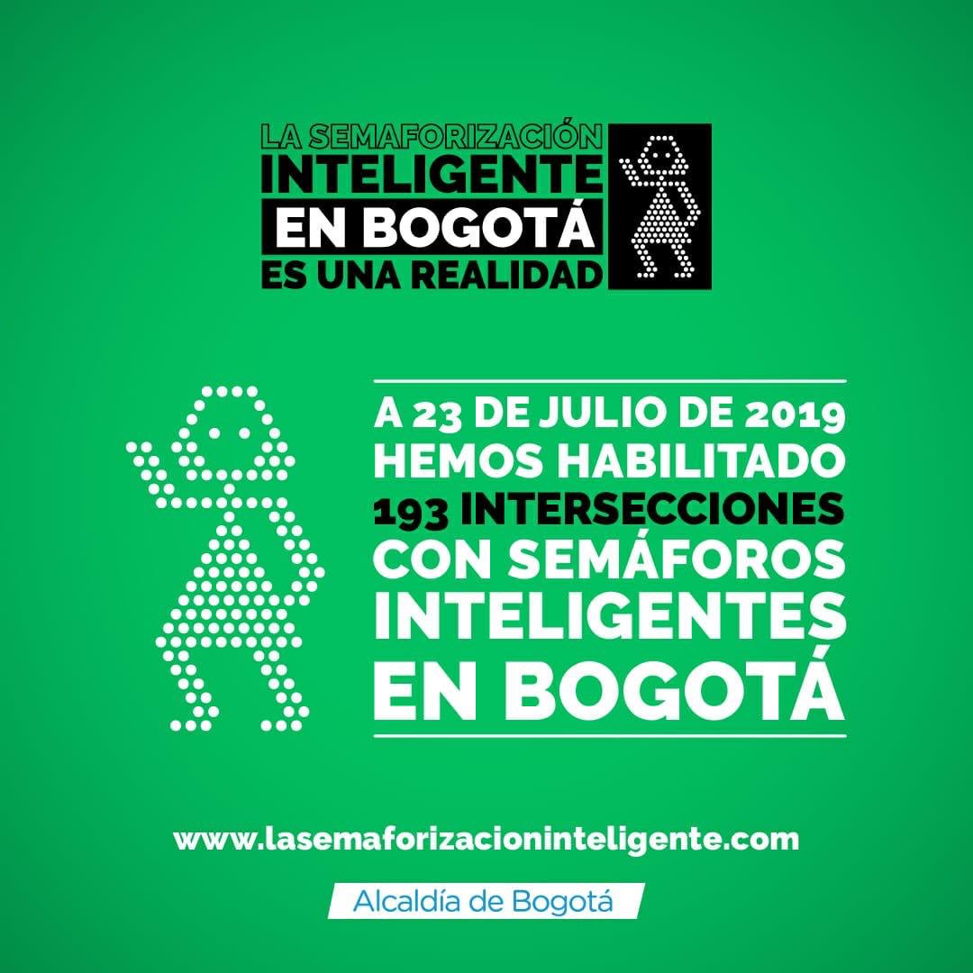 Bocarejo_JP's tweet photo. Así avanza nuestra red de semáforos inteligentes. 193 intersecciones, y ya el 70% de cambio a luces LED. Todos los días informamos a los bogotanos sobre su avance, ligado a la red de comunicaciones con fibra óptica. https://t.co/MEPytULz7u