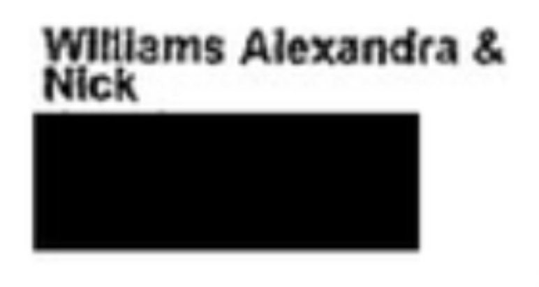 Alexandra Williams, an art dealer, is Heseltine's daughter - curiously, all contact numbers are blacked out in her case. Her father resigned as deputy to Thatcher in the wake of the Westland affair.  https://en.m.wikipedia.org/wiki/Westland_affair https://www.oxfordmail.co.uk/news/10704365.75k-thankyou-for-saving-her-husbands-life/ https://www.gq-magazine.co.uk/article/michael-heseltine