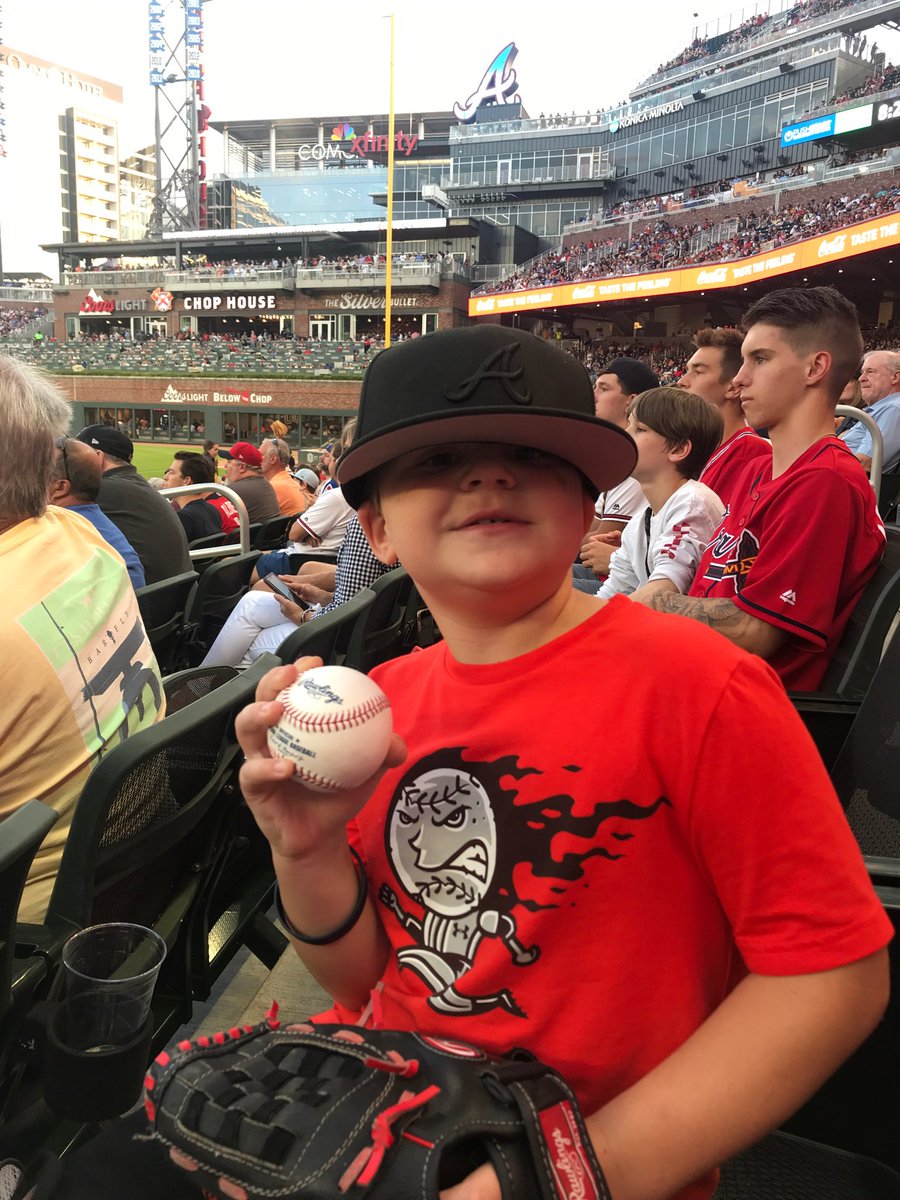 CarneyMandie's tweet photo. Thanks for the balls @ThirstBaseCoach ⚾️ Their first game and this made it pretty sweet! 
#thisiswhywechop #chopon https://t.co/1jsJQDxaGY