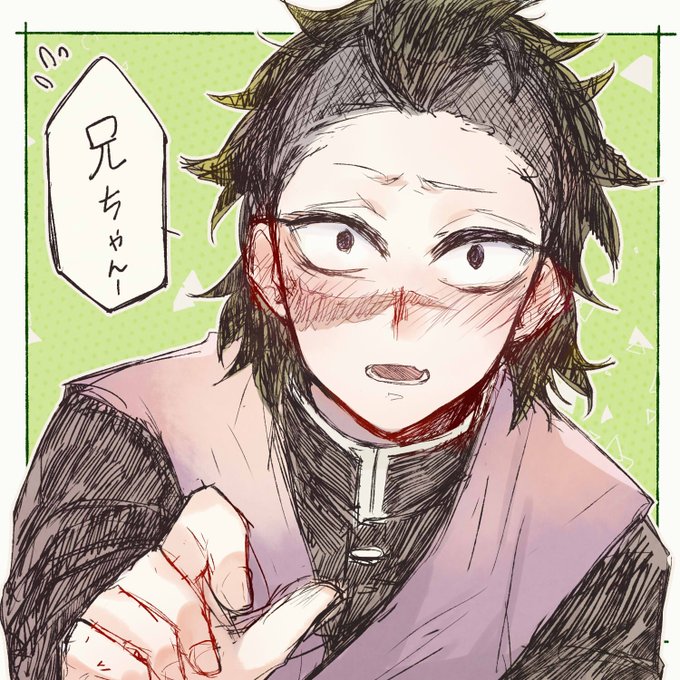 NongDarnさんがTwitterに投稿した不死川玄弥(鬼滅の刃)のイラスト。