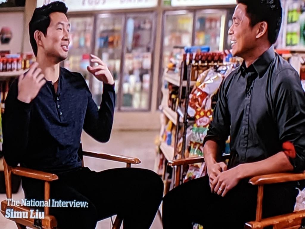 refereefan's tweet photo. So much hotness and intellect in one interview!
@SimuLiu
+
@AndrewChangCBC
=
#Happiness4Me
#SimuLiuIsAWizard
#SimuLiuIsASuperhero
#TheNational #Marvel #ShangChi https://t.co/DXyIKThlhv