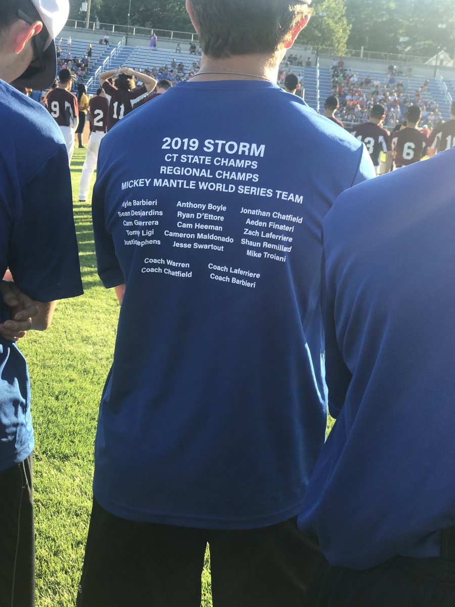 Wolcottstorm1's tweet photo. Opening ceremonies Mickey Mantle World Series ⚾️ https://t.co/TGtsMDl017