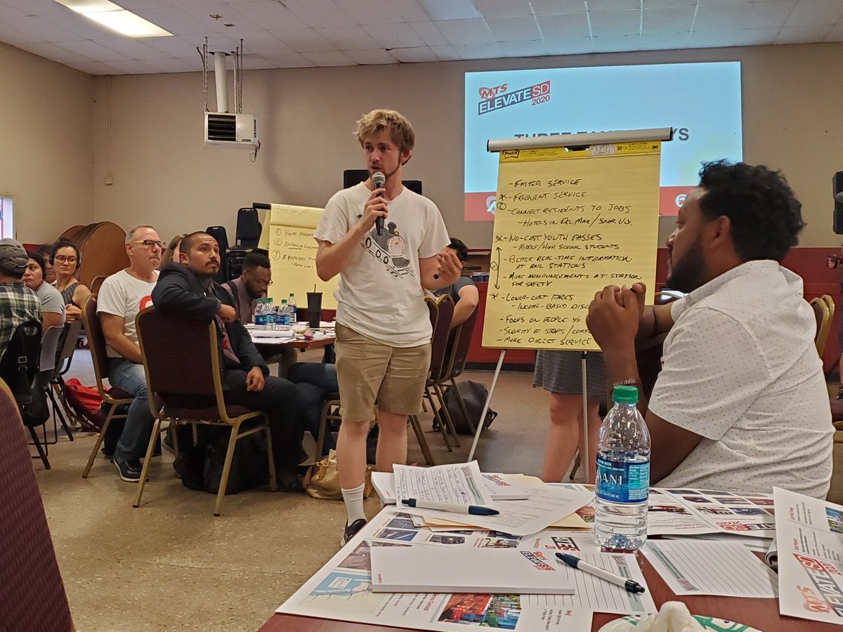 cityheightscdc's tweet photo. City Heights broke #ElevateSD forum turnout record w/90+ community members! We're serious about transit & #transportationjustice. And we're organized for action. Top priorities included Youth Opportunty Passes, Prioritzng Communities Already Riding Transit, More Transit Frequency https://t.co/klHz4jkdMA