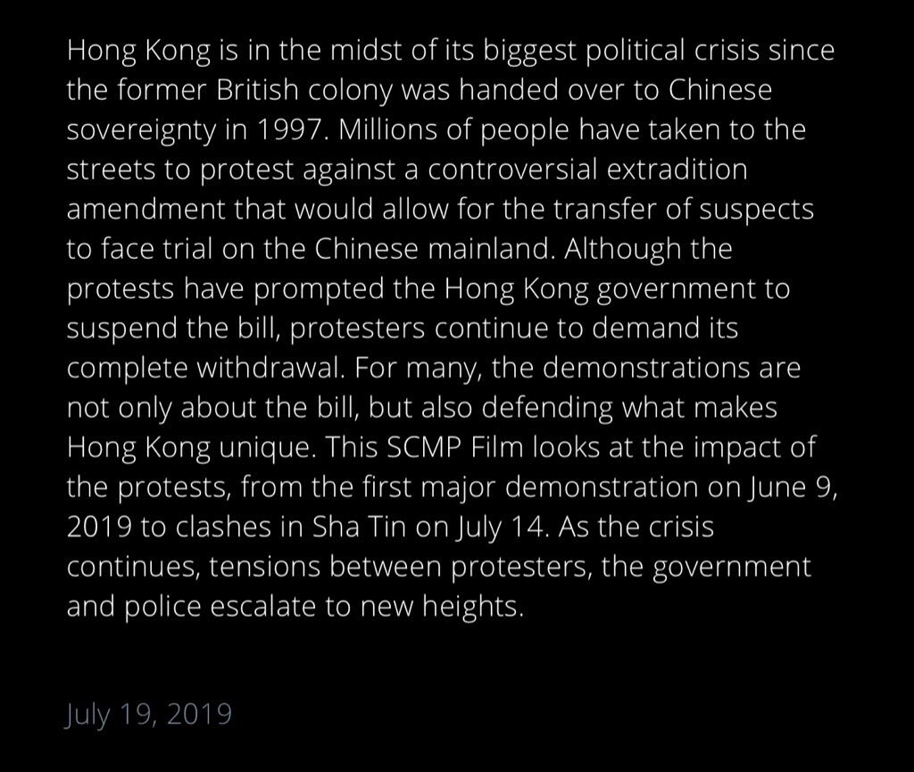Castah_'s tweet photo. For those who don't know about the situation in Hong Kong #PrayForHongkong https://t.co/2ZcivqisQN