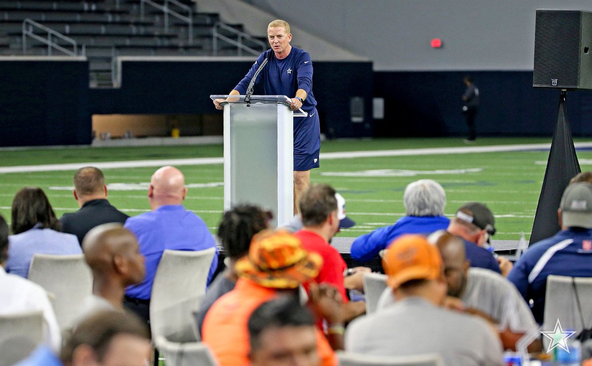 Views from today's #DallasCowboys Coaches Clinic 🏈 #CowboysHuddleFor100

Thanks to <a href="/bswhealth/">Baylor Scott & White Health</a> and everyone who attended our annual event!