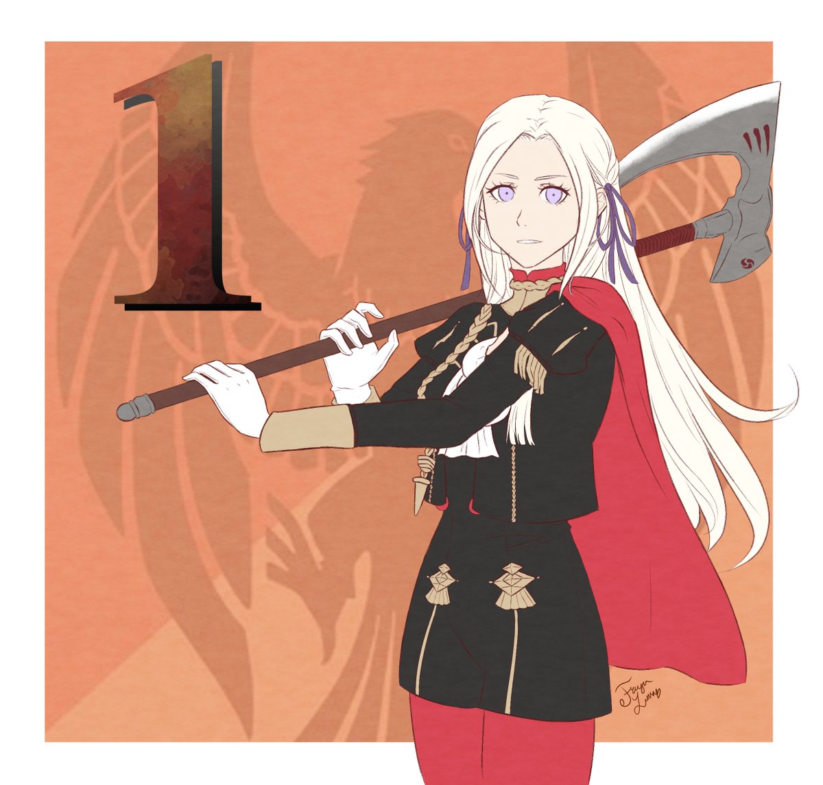 FECCountdown's tweet photo. Only 1 day left until Three Houses! Today's theme is the Black Eagles!

Artists:
@tecchen 
@aamebell 
@smhrache 
@WaywardRosalind https://t.co/8fpnYyVrJj