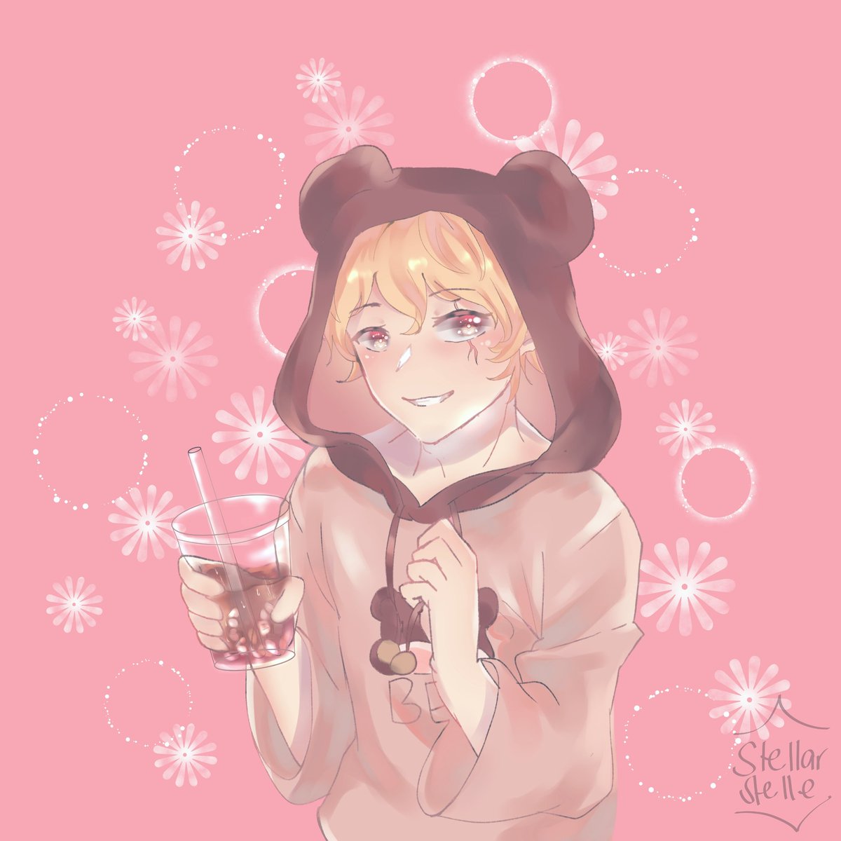 stellarstellie's tweet photo. ☕☕☕  #augustelle 

//Starting off Augustelle with this cute oc of @BumbleBree25 💕💕 https://t.co/yLilZYI1z1
