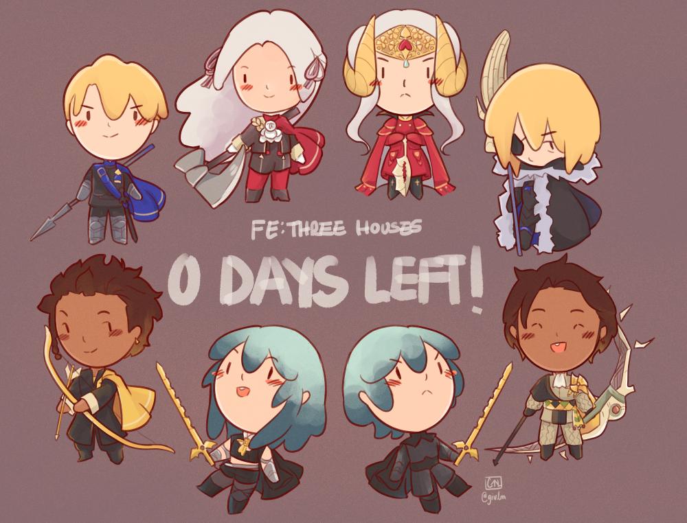 FECCountdown's tweet photo. Today is the day! Three Houses is finally out! Get off Twitter!

Artists:
@phoenixpear 
@givlm 
@odeeria 
@deepsealily https://t.co/Tr7PPxHuVx