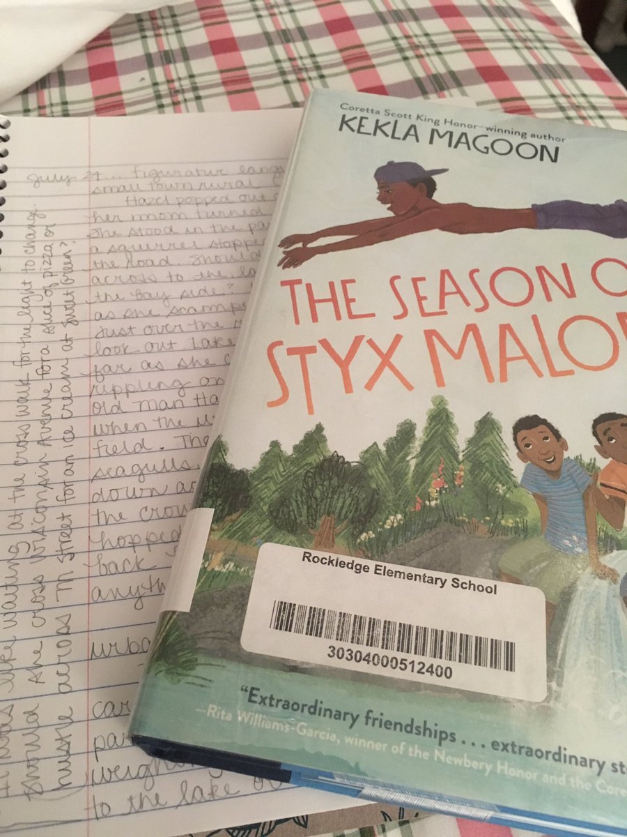 beth_wiesner's tweet photo. Today’s assignment on figurative language for #TeachersWrite was a blast! Thank you @KateMessner for a organizing it all and @KeklaMagoon for such a fantastic mentor text! Can’t wait to share with students. https://t.co/wiXeEK1mGs