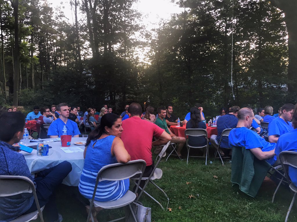 KBurchEMres's tweet photo. Thanks @jfredered for opening up your home for an awesome first journal club of this academic year!  Great discussion, great community, and great food! @ChristianaEMed #emresident #journalclub #emergencymedicine #cchsem https://t.co/4DcgSzlws1