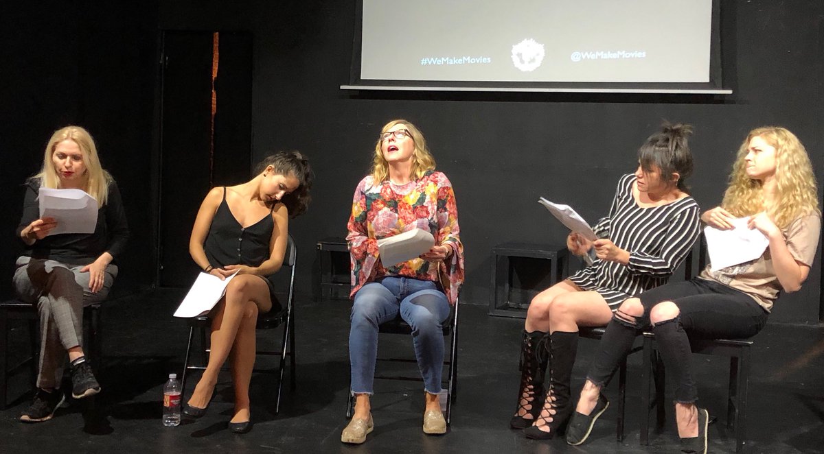WritersNight <a href="/wemakemovies/">We Make Movies</a> #wemakemovies LastChanceToScream by Luna Chan ...People are dying w/ ⁦<a href="/TysonTorie/">Torie Tyson</a>⁩ ⁦@cmarieleonard⁩ ⁦<a href="/Seraboffer/">Allyson Sereboff</a>⁩ ⁦@thejennsims⁩