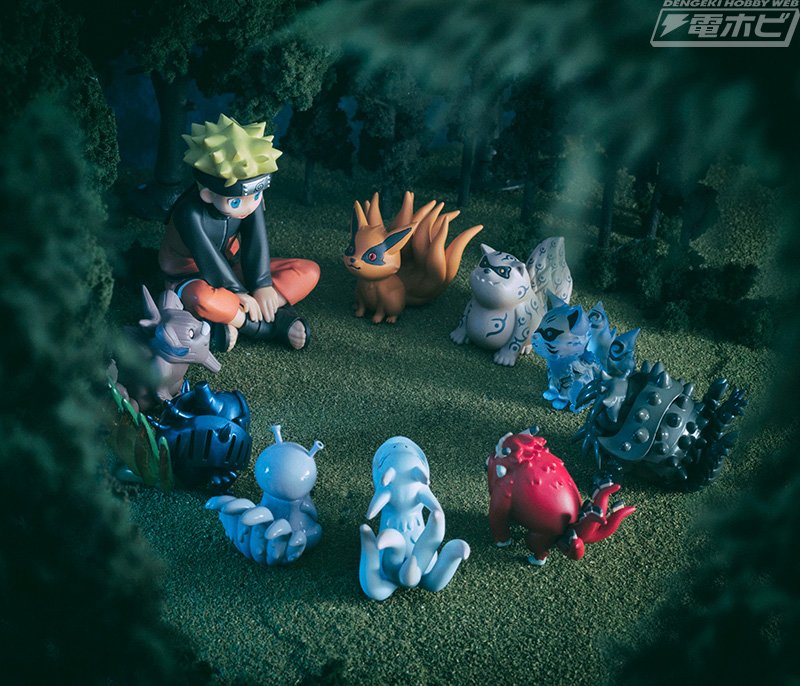 尾獣セット　神埼 NARUTO』#ナルトとデフォルメされた尾獣たちのフィギュアセットが再販