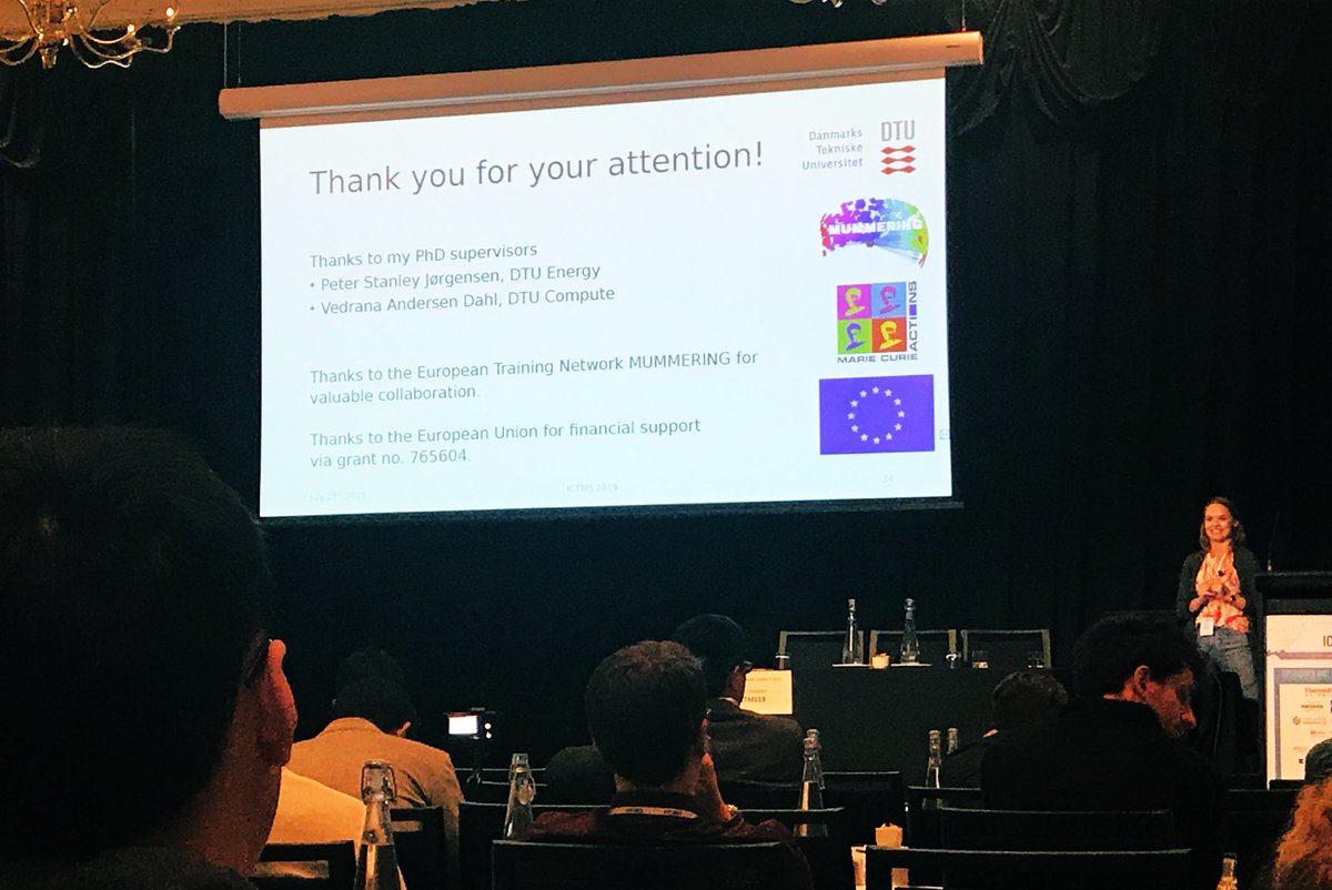 EmatSarabals's tweet photo. Very proud of Elise Brenne, one of the Early Stage Researchers in the #Mummering project! She gave a great talk at #ICTMS19. @MSCActions #EUfunded https://t.co/UvagHIGFuC