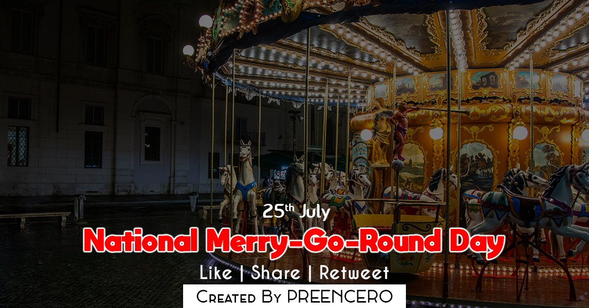 preencero's tweet photo. 25th July National Merry-Go-Round Day By @preencero 
#preencero #National #Merrygoround #Day #Inspiration #graphic #Design #Business #Marketing #website #branding #SocialMedia #designer #creative #free #drawing #photoshop #sketch #Development #illustration #UX #tech #RT #FOLLOW https://t.co/fzsjnbfBaX