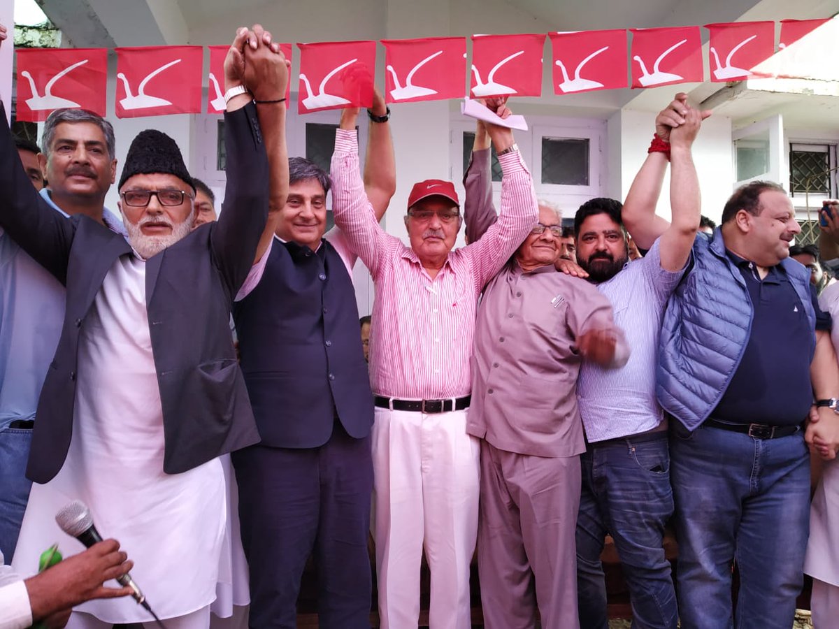 JKNC_'s tweet photo. JKNC general secretary Haji Ali Mohammad Sagar today presided over a one day party convention in Bhaderwah. AGS Dr Mustafa Kamal, PP Devender Singh Rana, Ajaz Jan, Mehboob Iqbal also present. #JKNC #OnlyHal #HalhiHalHai https://t.co/Jc8KKdUDgl