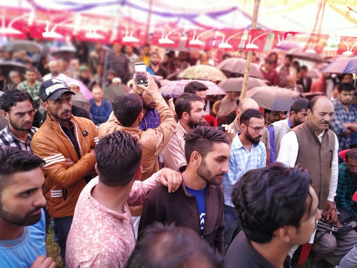JKNC_'s tweet photo. JKNC general secretary Haji Ali Mohammad Sagar today presided over a one day party convention in Bhaderwah. AGS Dr Mustafa Kamal, PP Devender Singh Rana, Ajaz Jan, Mehboob Iqbal also present. #JKNC #OnlyHal #HalhiHalHai https://t.co/Jc8KKdUDgl