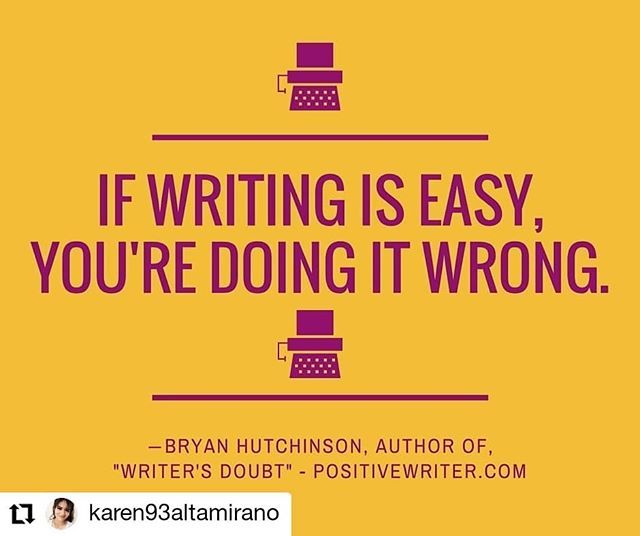 #Repost @karen93altamirano
• • • • • •
Writing will never be easy.

#scriptwriting #screenplay #screenplays #screenwriterlife #screenwritercommunity #screenwriter #screenwriters #screenwritersofinstagram #script #scriptwriting #scripts #scriptwriter #writersblock #writer…