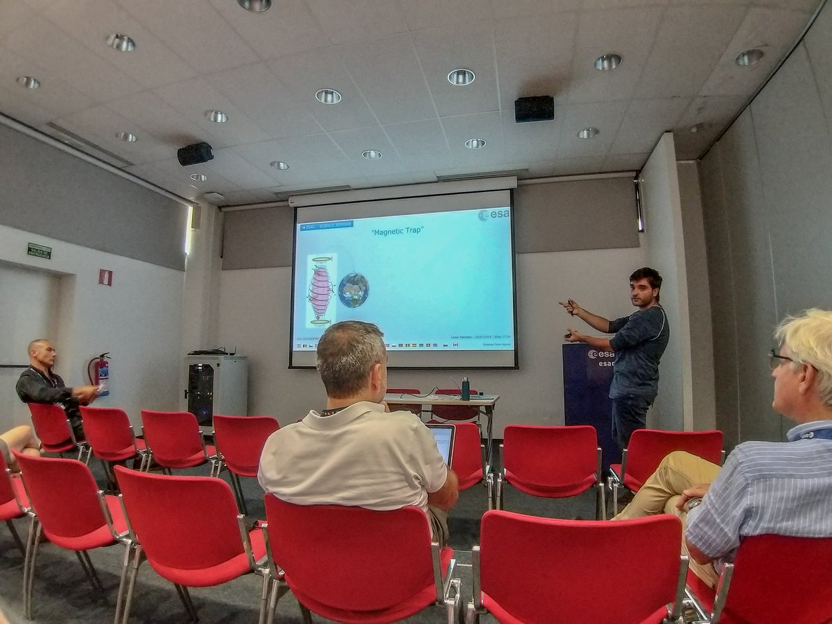 My office mate <a href="/AstroMetrailler/">Lionel Métrailler</a> 's seminar. #DidYouKnow the Van Allen Belts were almost named the Vernov Belts? A Russian instrument on Sputnik2 made the 1st measurements but was downloaded by Australians who refused to handover the data &amp; the Russians refused them the decryption