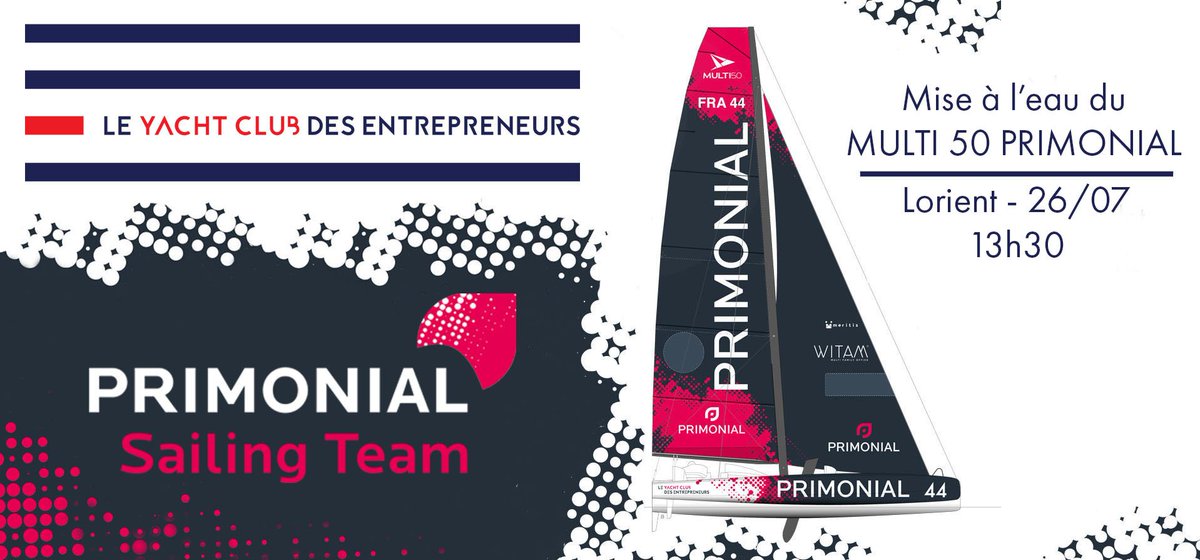 ycentrepreneurs's tweet image. 🚀Mise à l’eau🚀
J-1 avant la mise à l’eau du #MULTI50 #PRIMONIAL 
Nous sommes heureux de vous convier à cet #événement important ce vendredi 26 juillet !
RDV 13h30 –  #Lorient La Base. 
Pour ceux qui ne pourrait pas être là, suivez l'événement en direct sur nos réseaux sociaux !
