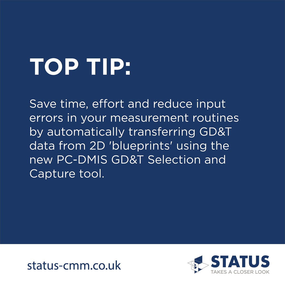 StatusMetrology's tweet image. Save time, effort and reduce input errors in your measurement routines by automatically transferring GD&amp;amp;T data from 2D &apos;blueprints&apos; using the new PC-DMIS GD&amp;amp;T Selection and Capture tool.
#PCDMIS #CMMSoftware #Measurement #Status #TakesACloserLook