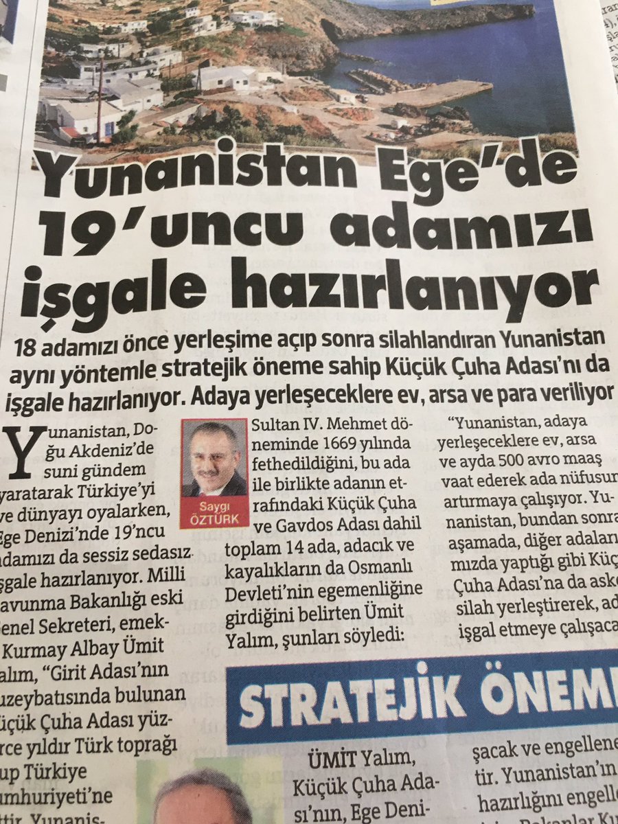 Şimdi kalkıp #LozanHezimettir deyip Lozan’da toprak kaybettiğinizi iddia edenler bir dönüp devri iktidarlarına baksalar 18 yılda Yunan’a 18 ada kaptırdığımızı görürler, ama o göz, o izan, o vicdan, o yürek nerde...!
