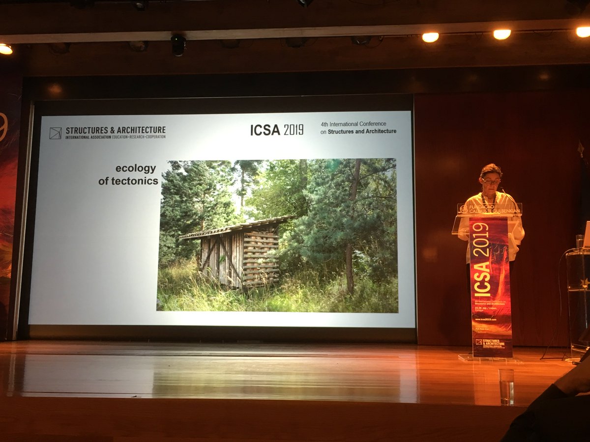 cinark_kadk's tweet photo. Prof.Anne Beim in a Keynote Lecture @ICSA2019: “Tectonic design strategies can act as strong agents, to direct resources in construction, to control environmental impact of buildings, and to explore buildings as cultural manifestations.” https://t.co/Gyf0OeTeYf
