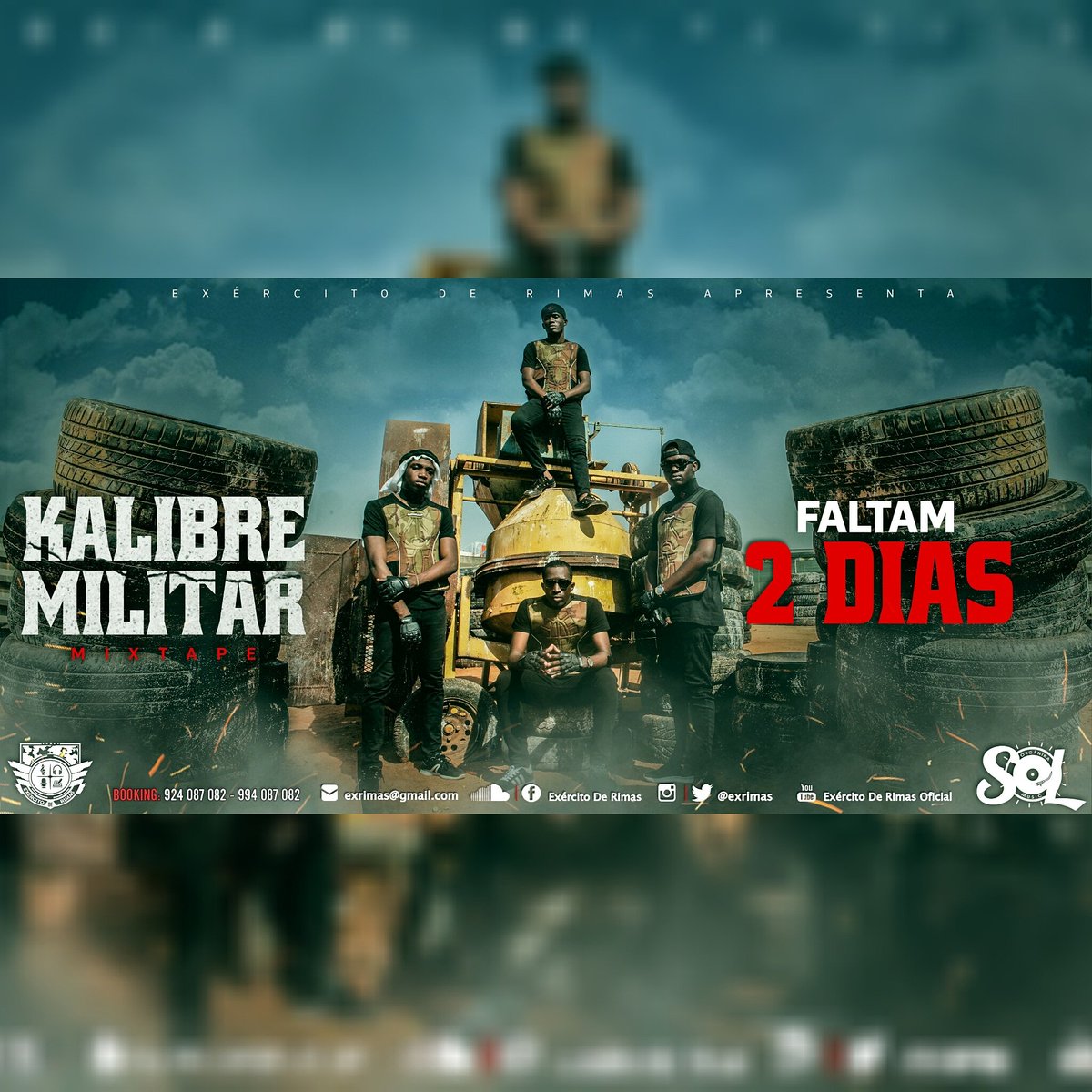 exrimas's tweet photo. ⏳ Falta pouco tempo para o lançamento da Mixtape Kalibre Militar será que estão preparados? 😮

Faltam só 2⃣ Dias para o lançamento da cena.

#ExR ✨
#ExércitoDeRimas 🎙
#KalibreMilitar 💿
#ExR2019 🎶
#G1ÉoBlock 🔥 https://t.co/LEh5KLox3S