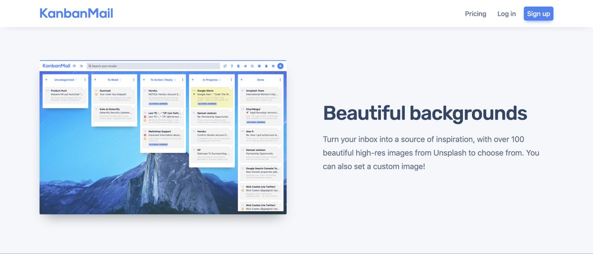 💪 Today I finally pushed a bunch of new sections (and a new nav bar) to the <a href="/KanbanMail/">KanbanMail</a> landing page! 🎉

You can see the new ones from here onwards: kanbanmail.app/#more-than-a-k…