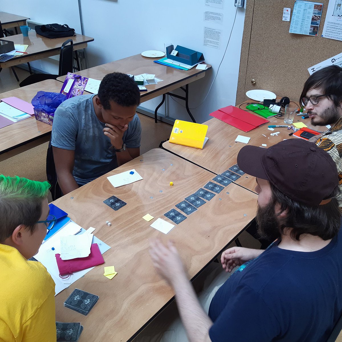 needycatgames's tweet photo. We finished our Introduction to Tabletop Game Design course at the weekend - and we're really excited to run them again from September onwards! Check out the details and get your tickets at https://t.co/5zTAER6sMp https://t.co/GL30xhYcg9
