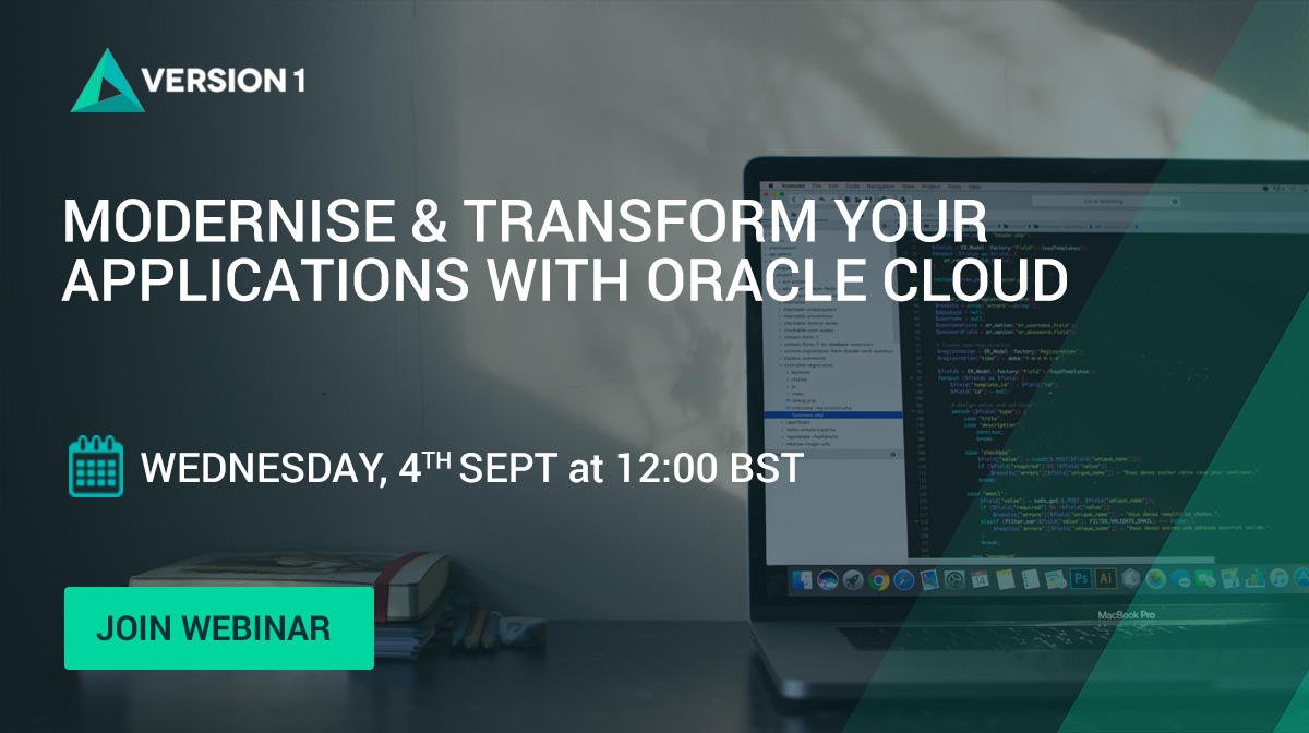 SimonHillOracle's tweet photo. If you're interested to find out how @version1 can help you migrate to Oracle Cloud Infrastructure (OCI), join Version 1 for their latest webinar in September: 
https://t.co/CIImvFB5M9

#Oracle #Version1 #OCI #OracleCloud #OracleApps https://t.co/1IPFZouHTa