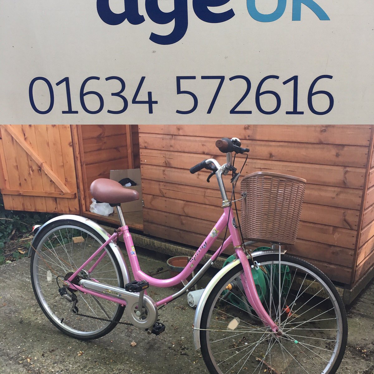 paramount_the's tweet photo. One bike fixed by our volunteers and ready to be sold to raise money for age uk. Contact Simon at age uk Medway if interested. https://t.co/arr0IHAArb