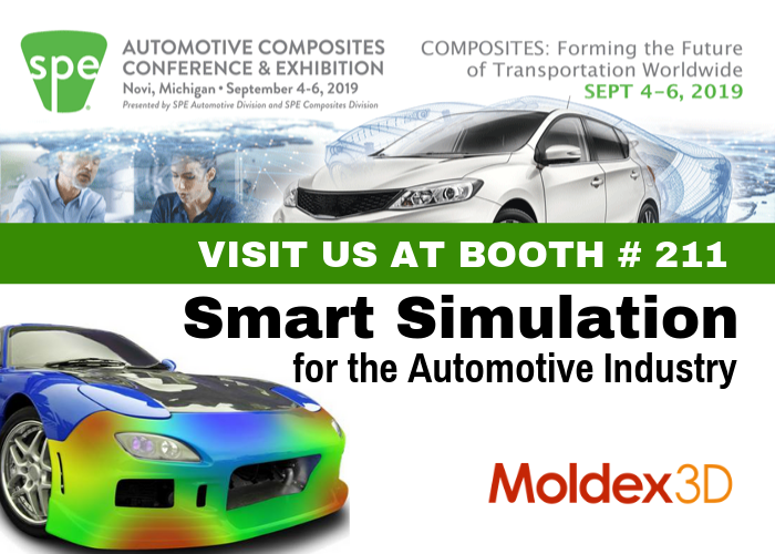 Moldex3DGlobal's tweet photo. 🚗 🙌 Happy to be back as a sponsor/exhibitor for #SPEACCE, Sept. 4-6, Novi, Michigan. Visit #Moldex3D to learn how to bring smart #molding #simulation solutions to your #automotive parts. https://t.co/PCSMavEU15
#InjectionMolding #PlasticsIndustry #Composites #Lightweighting https://t.co/wP3e6L5YrT