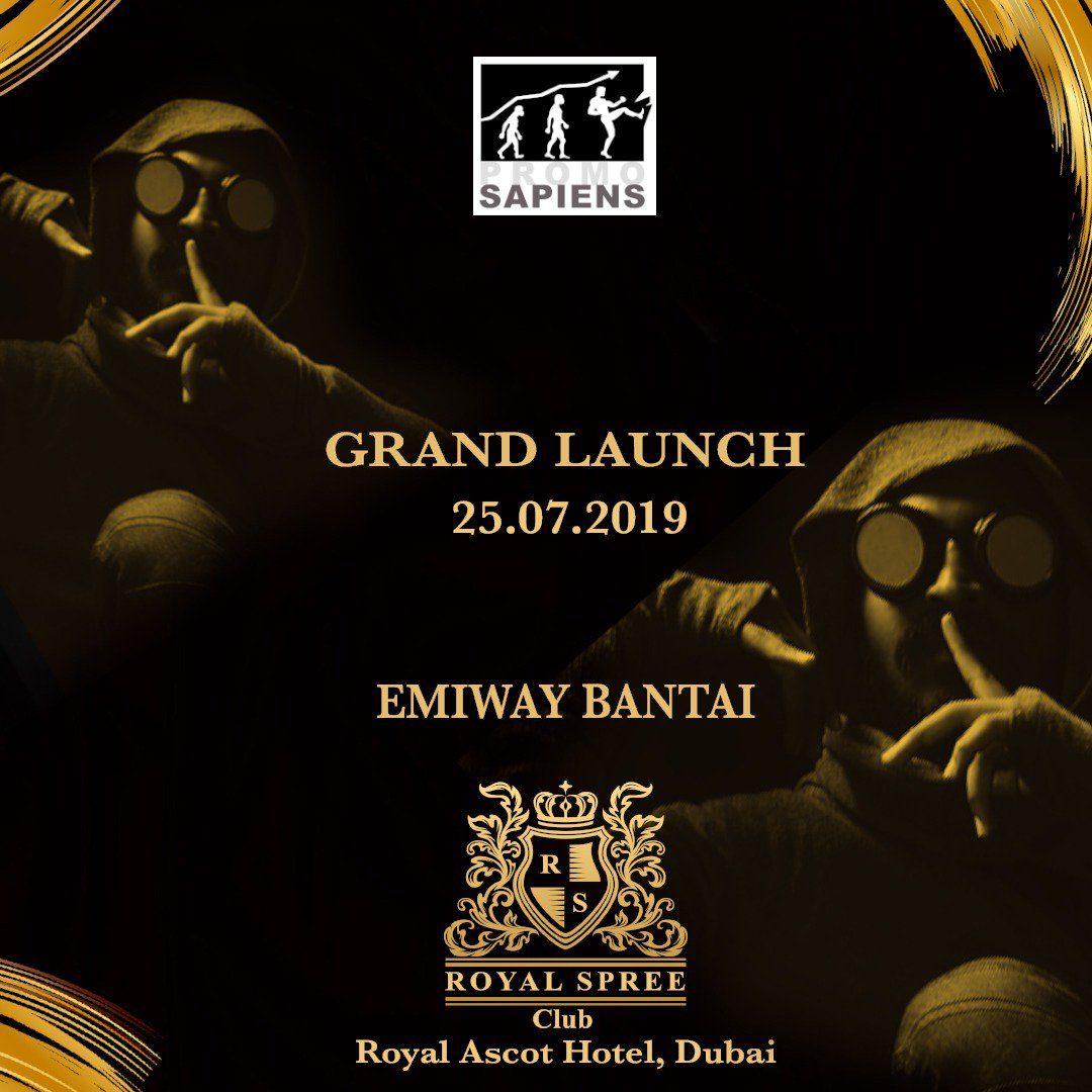 ThePromoSapiens's tweet photo. Street rapper #EmiwayBantai who has created quite a buzz with his kick-ass rap songs in recent times is performing live in #Dubai at the #RoyalSpreeClub. @sharukhshaikh3 https://t.co/2IizXiNRZr
