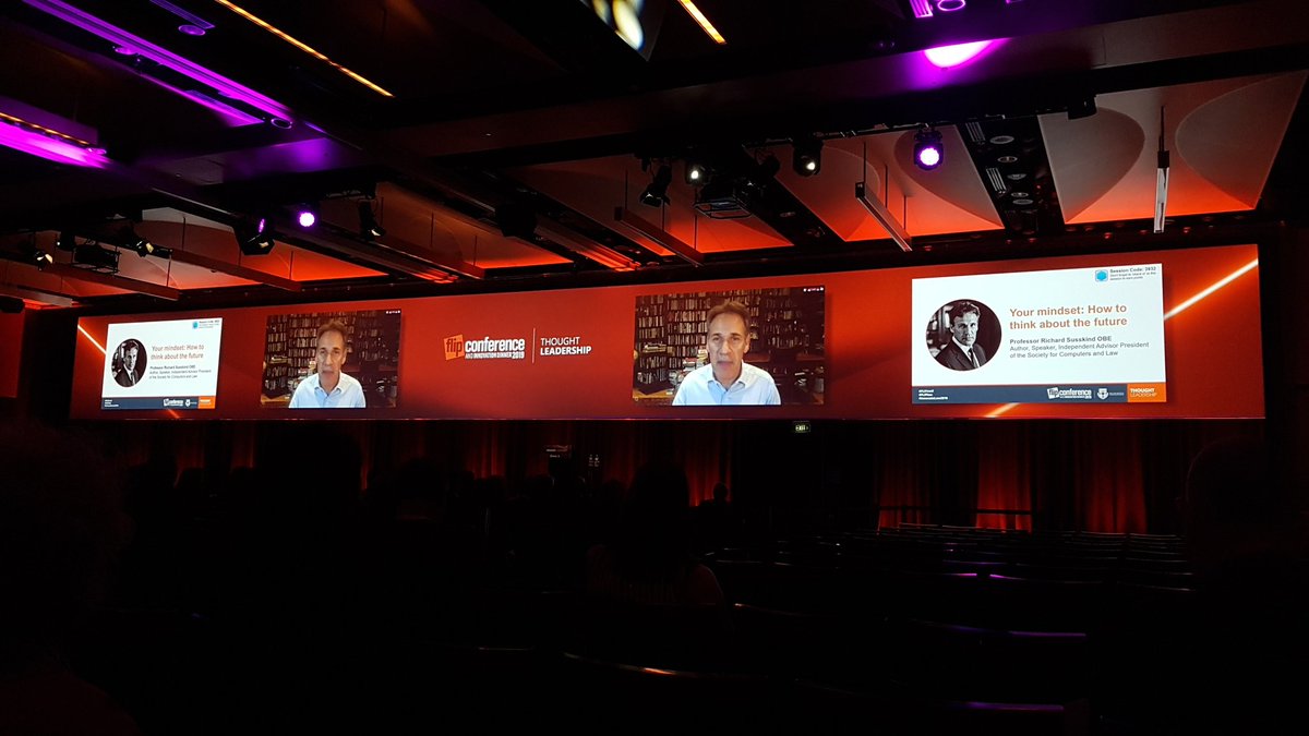ivy_shi1703's tweet photo. @richardsusskind providing a glimpse into the future and provoking the right thoughts for change and the future.

#FLIPConf #FlipConference  @Legal_Forecast @LawSocietyNSW https://t.co/kGbBYzktBx