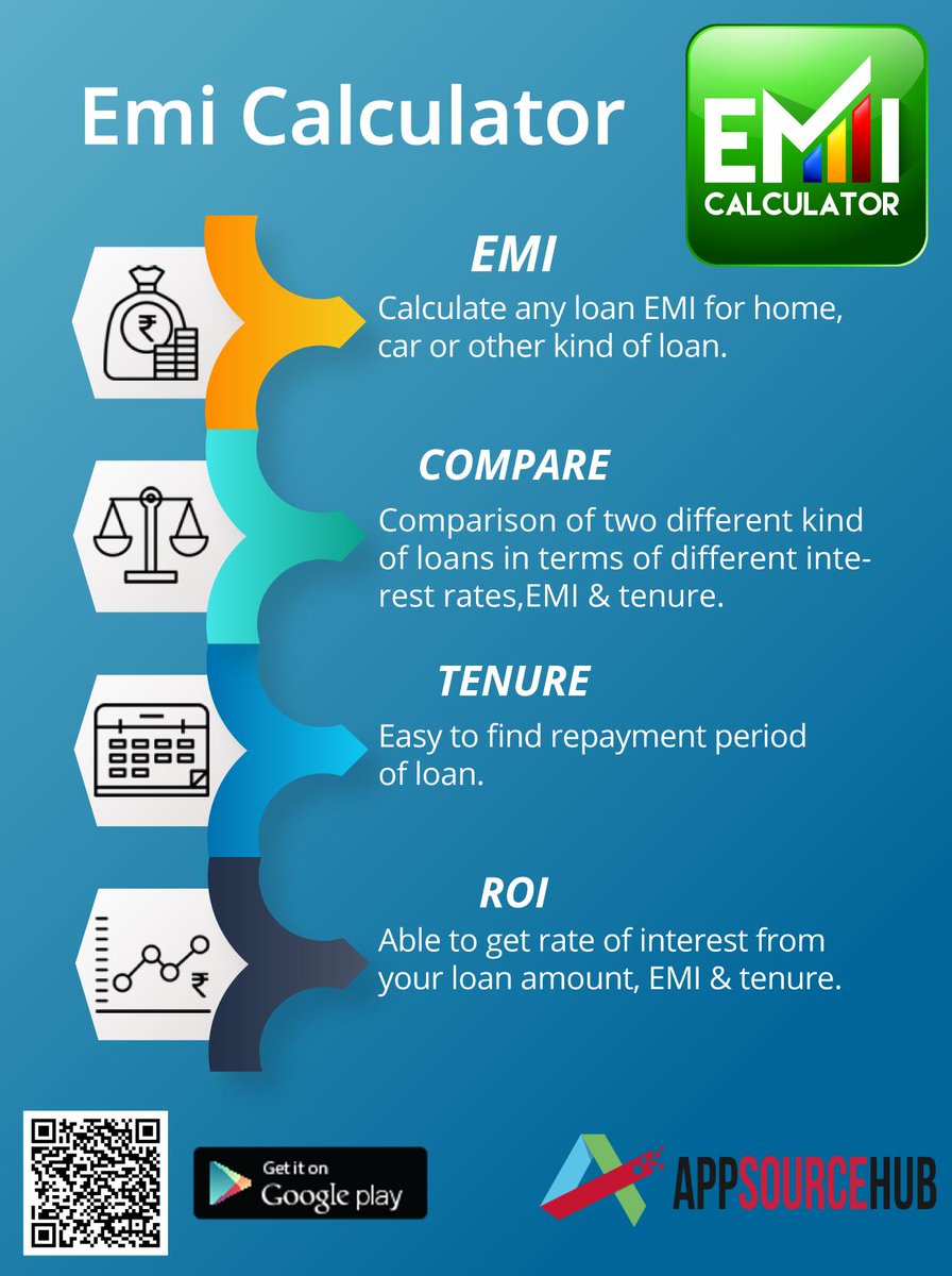 Emi_Calculators's tweet photo. EMI Calculator Apps - Calculate EMI on Home, Car and Personal Loans - https://t.co/pv7QSuJD3V
#financialnews
#livecurrencyrate
#financialtracker
#GSTcalculator https://t.co/kKCNM0OxOi