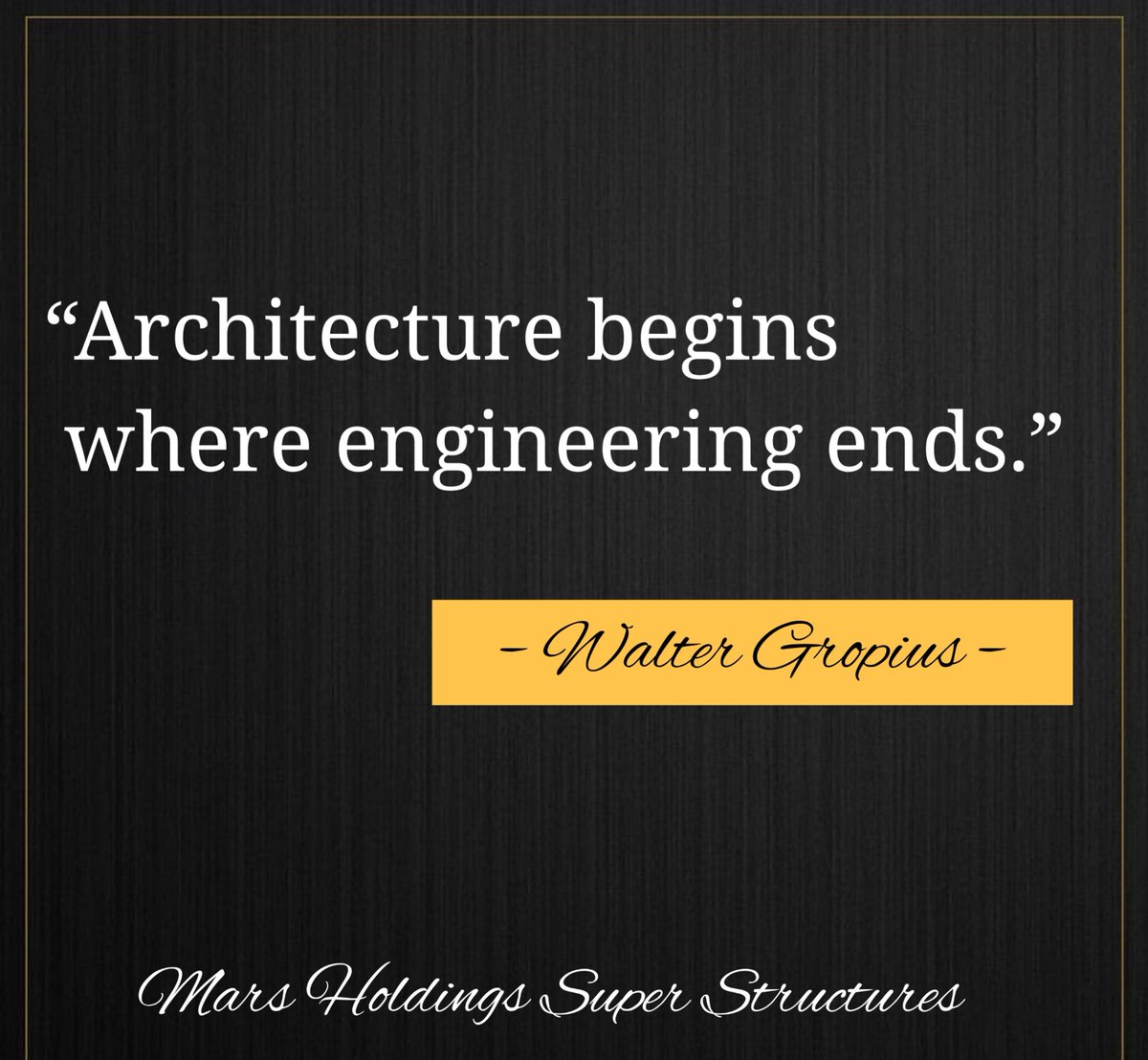 What a quote to start off the day!!

#AEISHAVARSEY #AVLUXURIES
#ThursdayMotivation #architect #architecture #quotes #Travel #Karachi #YoumEtashakur #Mars #BLACKPINK #zekiuygaraltinok