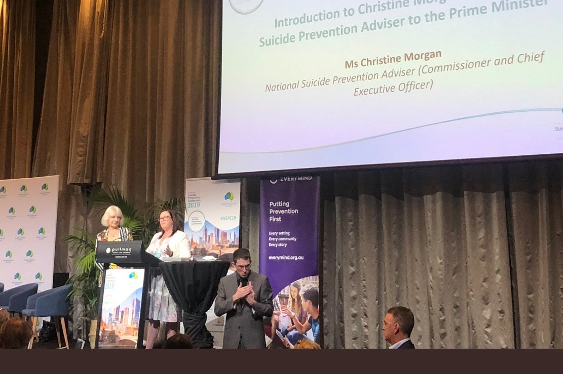 Exciting news for our @EverymindAU dir @jaeleaskehan on her temporary appointment to the Office of the Prime Minister to play a leading role on the suicide prevention work being led by @CMorgan265 on the authority of @ScottMorrisonMP #NSPC19