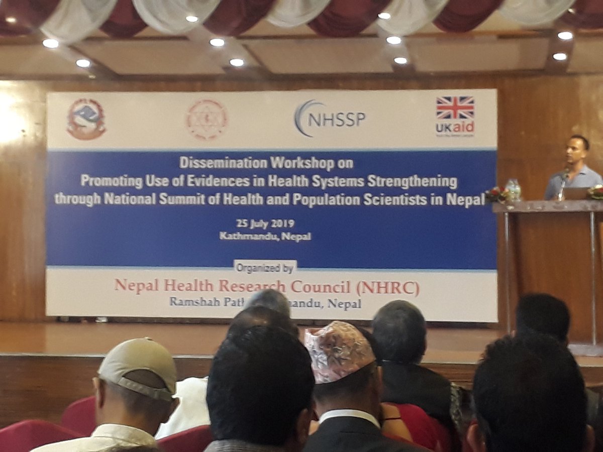 The #NHRC @JournalNepal disseminates #policybriefs to promote the use of #evidence in #health #decisionmaking in #Nepal following the fifth summit @NHRCSummit with the support of @DFIDNepal. #EvidencetoPolicy #EvidenceUse #Health. @dkarki @sushilbaral @MEOR_NHSP3 @NHSSP