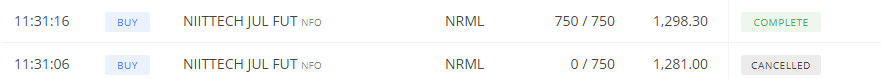 dineshiitr1's tweet photo. #Niittech Short position that I was carrying is forcefully squared off even though I have sufficient fund in my account to take delivery. @zerodha @SEBI_India https://t.co/4eGcuSQdE7