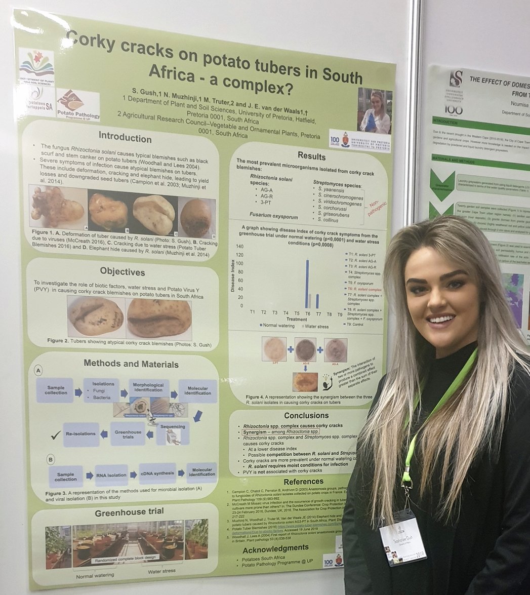 Presenting my MSc research at the Potato Research Symposium. #plantdisease #plantpathology #science #research #futurefood #foodsecurity