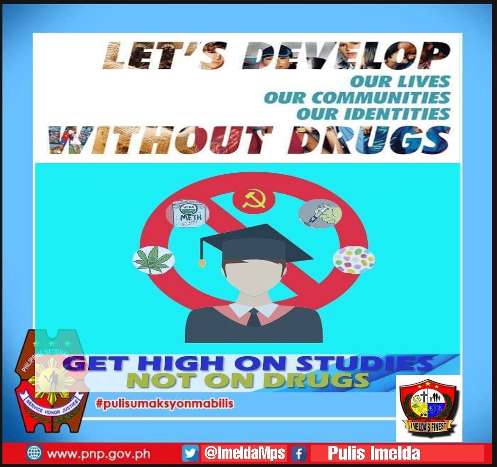 ImeldaMPS's tweet image. With Drugs you're D.E.A.D, because Drugs End All Dreams. 🚫⚰️☠️

#PRO9 #sayNOtoDRUGS #PNP #EndDrugsNow #change #shareifyoucare
@zsbyppos5 @pnp_pro9