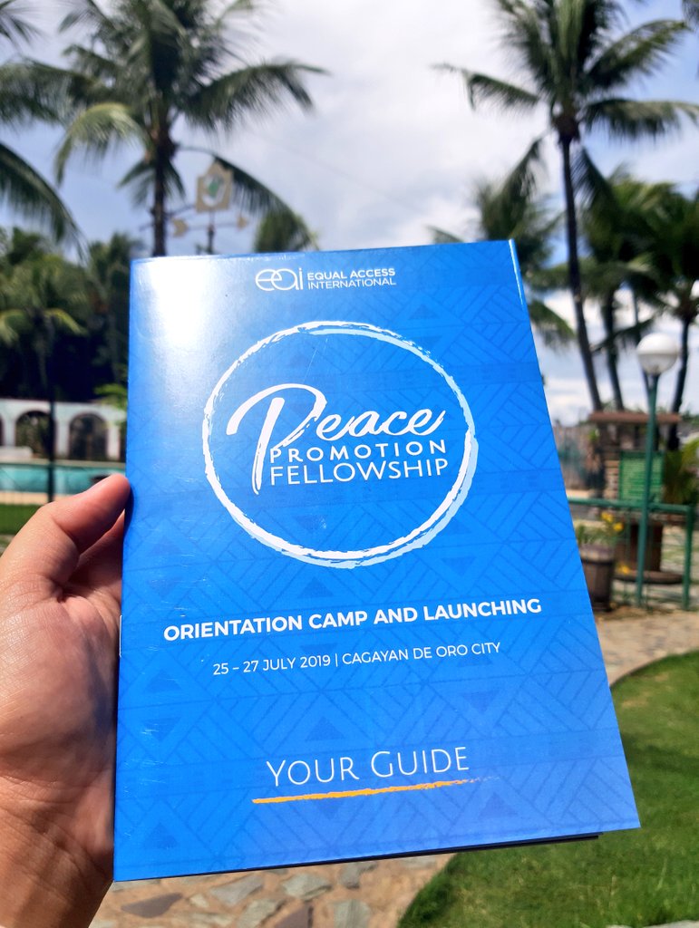 EqualAccessPH's tweet photo. Peace Promotion Fellowship Orientation Camp kicks off today! #EAIPH #PPF2019 #peacefellow #equalaccessinternational https://t.co/7eRoQQcDhc