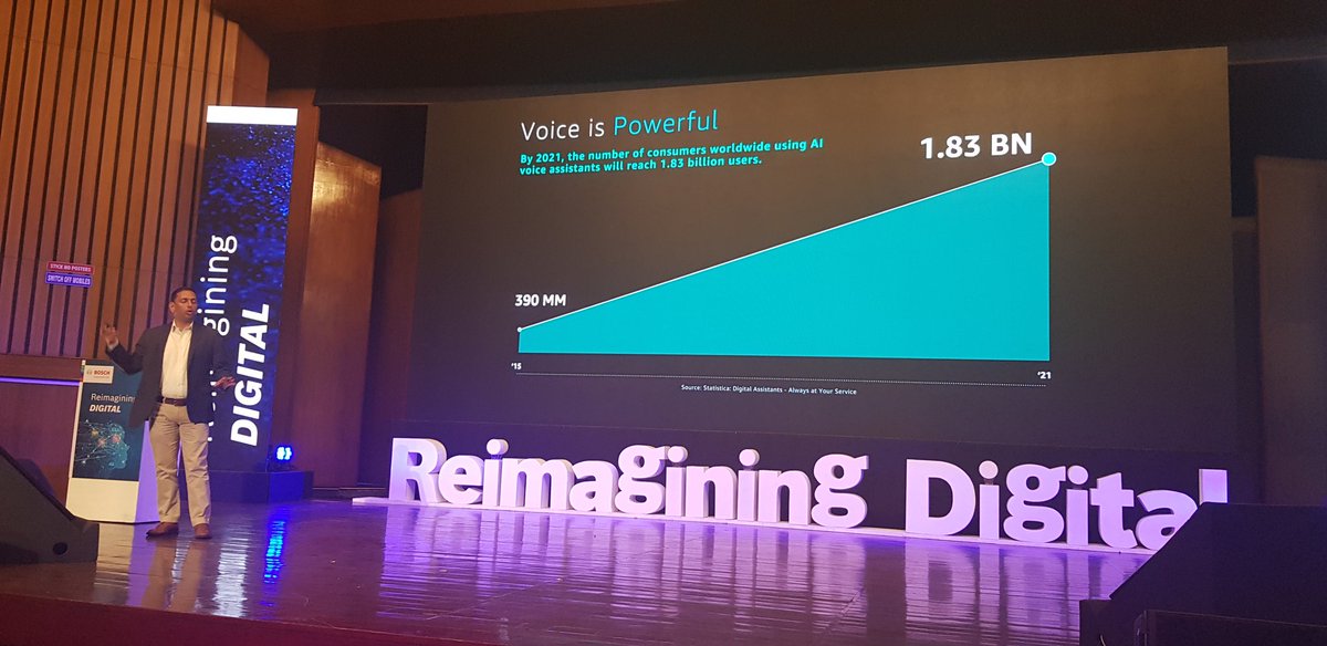 vivekkadal's tweet photo. Amazon Alexa India head #Puneesh speaking about voice & the unimaginable opportunities that voice opens up for businesses everywhere
@AmazonAlexa @amazon @boschindia @BoschGlobal #reimaginingdigital #Boschdigital #fascinatingtimesahead https://t.co/S9gMw3qmP6