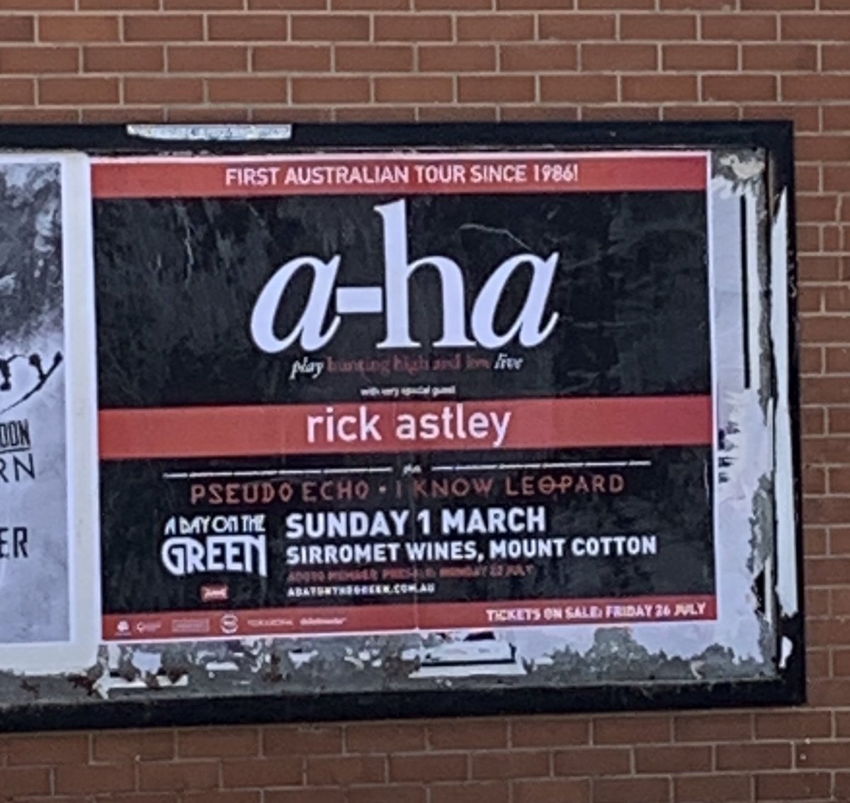 Joe_Jeremiah's tweet photo. a-ha featuring special guest rick astley... the power of memes https://t.co/Ychh6Z5Dq7