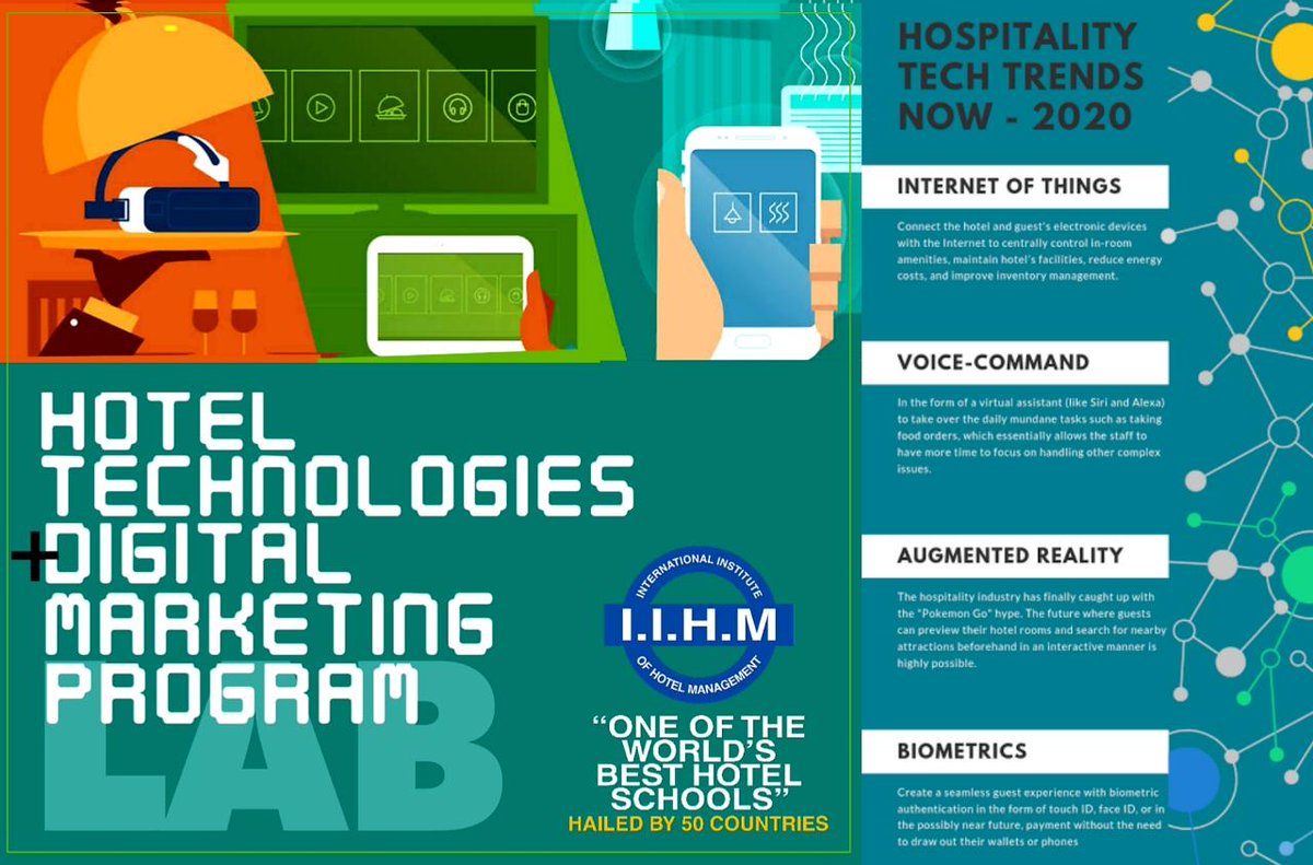 IAMgoacampus's tweet photo. Hospitality Tech Trends 
#IIHMGoa #IAMGoa #digitaltechnology #technologyinhospitality https://t.co/QJ6nxpqeDi