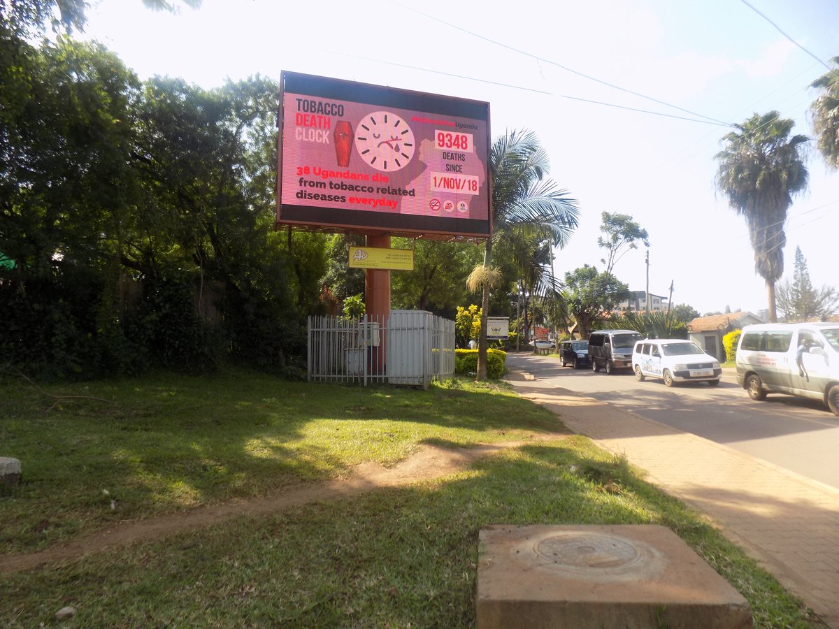 TobaccoCtrlUg's tweet photo. It is a shiny morning from Kololo in Kampala.
The billboards are making a statement, you too should make one by saying NO to the deadly tobacco.
#MourningMorning
#TobaccoDeathDays https://t.co/1OVavz9qHl