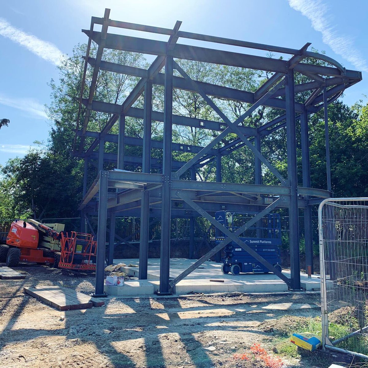Great to see progress on site yesterday at a new build residence project down in Ascot. Groundworks progressing nicely and steel frames to the gatehouse now up. Hats off to the site operatives working in this heat! #architecture #dwelling #residential