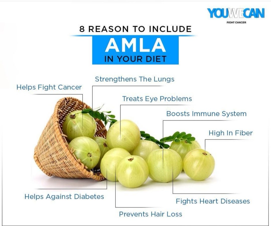 YOUWECAN's tweet photo. A simple fruit that will take you a long way! Here is why you must eat Amla regularly.
#throwbackthursday #CancerFoods #Youwecan #Togetherwecan #SpreadAwareness
@YUVSTRONG12 @hazelkeech https://t.co/PwSM5A5n3T